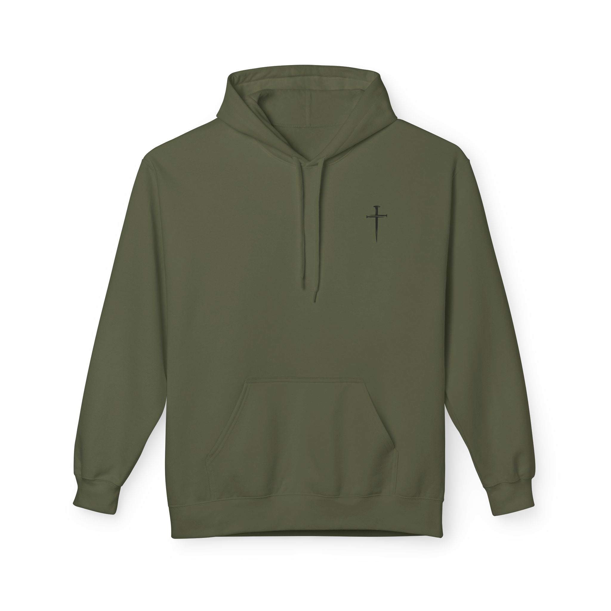 Jesus Has My Back Midweight Softstyle Fleece Hoodie