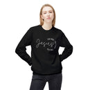 Jesus Circle Script Crewneck Sweatshirt — "Jesus: The Way, The Truth, The Life" Christian Pullover