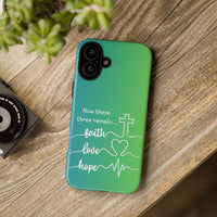 iPhone - 'Faith Love Hope' Christian Cross Protective Cover