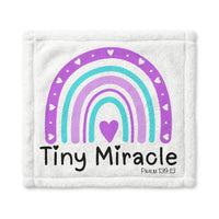 Tiny Miracle Baby Blanket – Rainbow Minky Security Blanket
