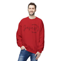 Jesus Circle Script Crewneck Sweatshirt — "Jesus: The Way, The Truth, The Life" Christian Pullover