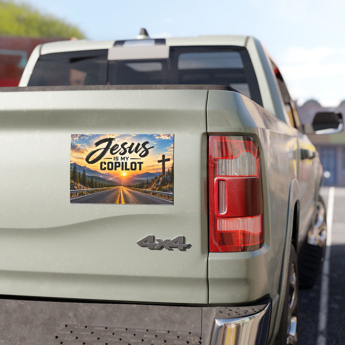 Jesus Is My Copilot Christian Car Magnet