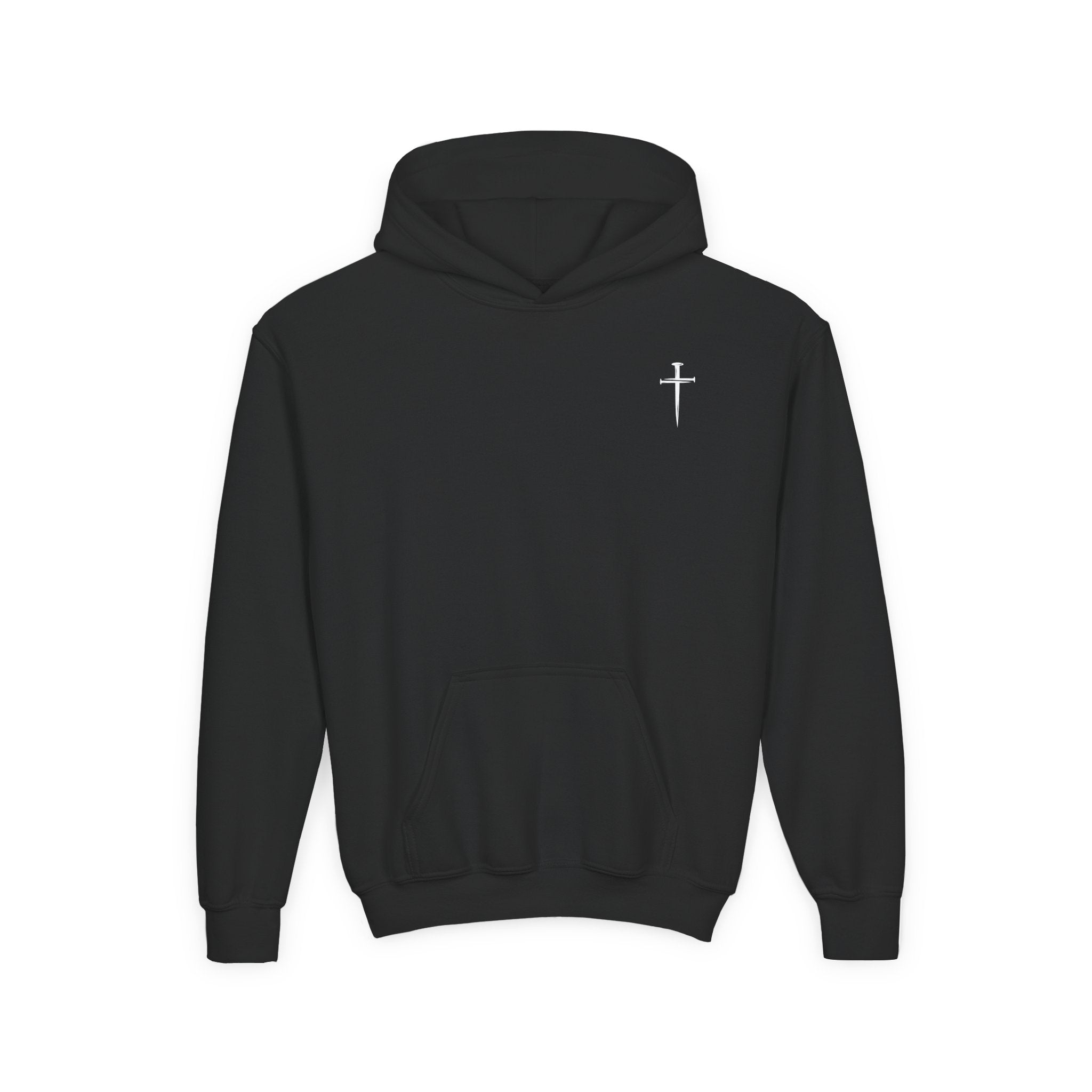 Youth Hoodie - Romans 6:7 'I Am Set Free' Christian Cross Sweatshirt Christian Hoodie for Boys