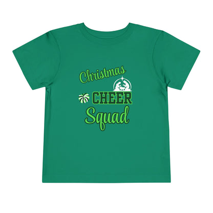 Christmas Cheer Squade Christian Christmas Shirt for Toddlers Short Sleeve Tee Christian Toddler Christmas Shirt