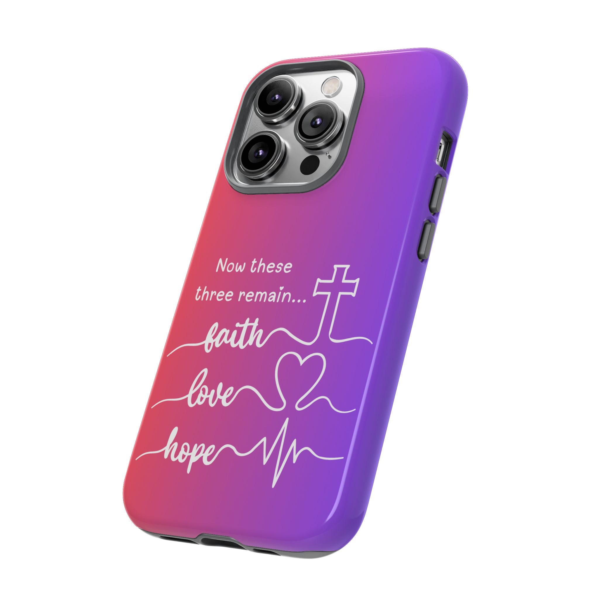 iPhone - Faith, Love & Hope Gradient Phone Case