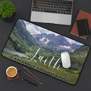 Faith Can Move Mountains Desk Mat