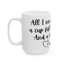 Christian Coffee Mug - Faith Gifts for Women Men All I Need is Coffee and Jesus