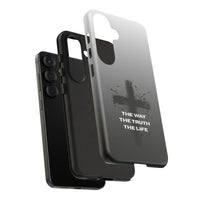 Christian Cross Phone Case — "The Way The Truth The Life" Protective Phone Cover