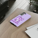 Samsung - "With God All Things Are Possible" Inspirational Purple Tough Case
