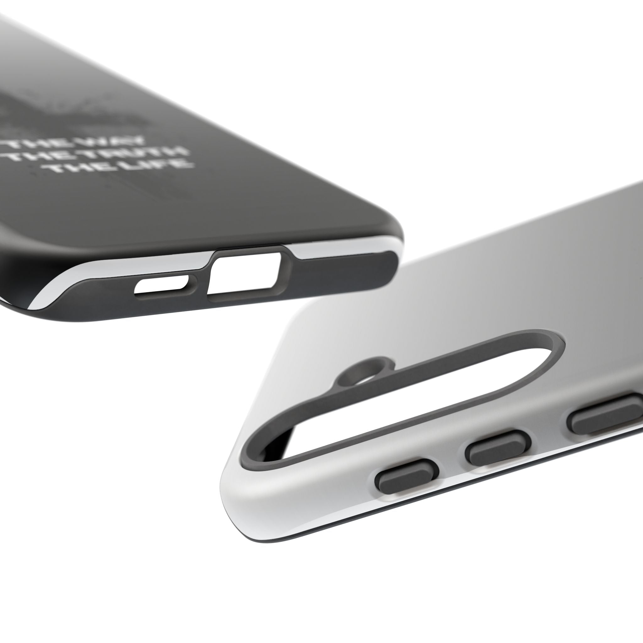 Christian Cross Phone Case — "The Way The Truth The Life" Protective Phone Cover