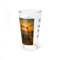 Bible Verse Water Glass - Isaiah 43:2 - Christian Gifts for Women Men - Faith Based Gifts