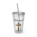 Redeemed Water Tumbler - Christian Gifts for Women Men - Faith Based Gifts
