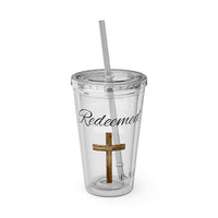 Redeemed Water Tumbler - Christian Gifts for Women Men - Faith Based Gifts