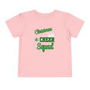 Christmas Cheer Squad Christian Christmas Shirt for Toddlers Short Sleeve Tee Christian Toddler Christmas Shirt