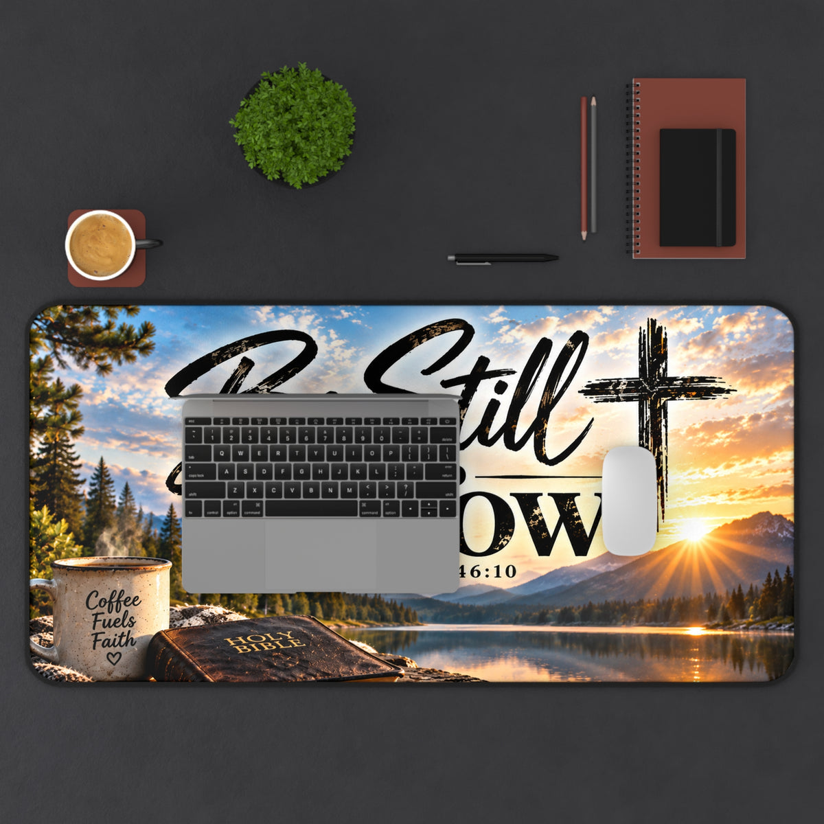 Be Still and Know – Lakeside Bible Christian Desk Mat
