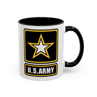 Military Themed Coffee Mug - U.S. Army Design for Veterans, Gift for Soldiers, Patriotic Decor, Everyday Use, Army Support
