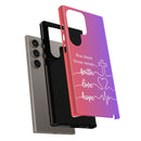 Samsung Faith, Love & Hope Gradient Phone Case — 'Now These Three Remain' Christian Protective Case