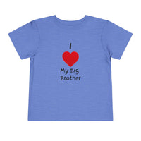 I Heart My Big Brother Short Sleeve Tee Christmas Shirt for Family