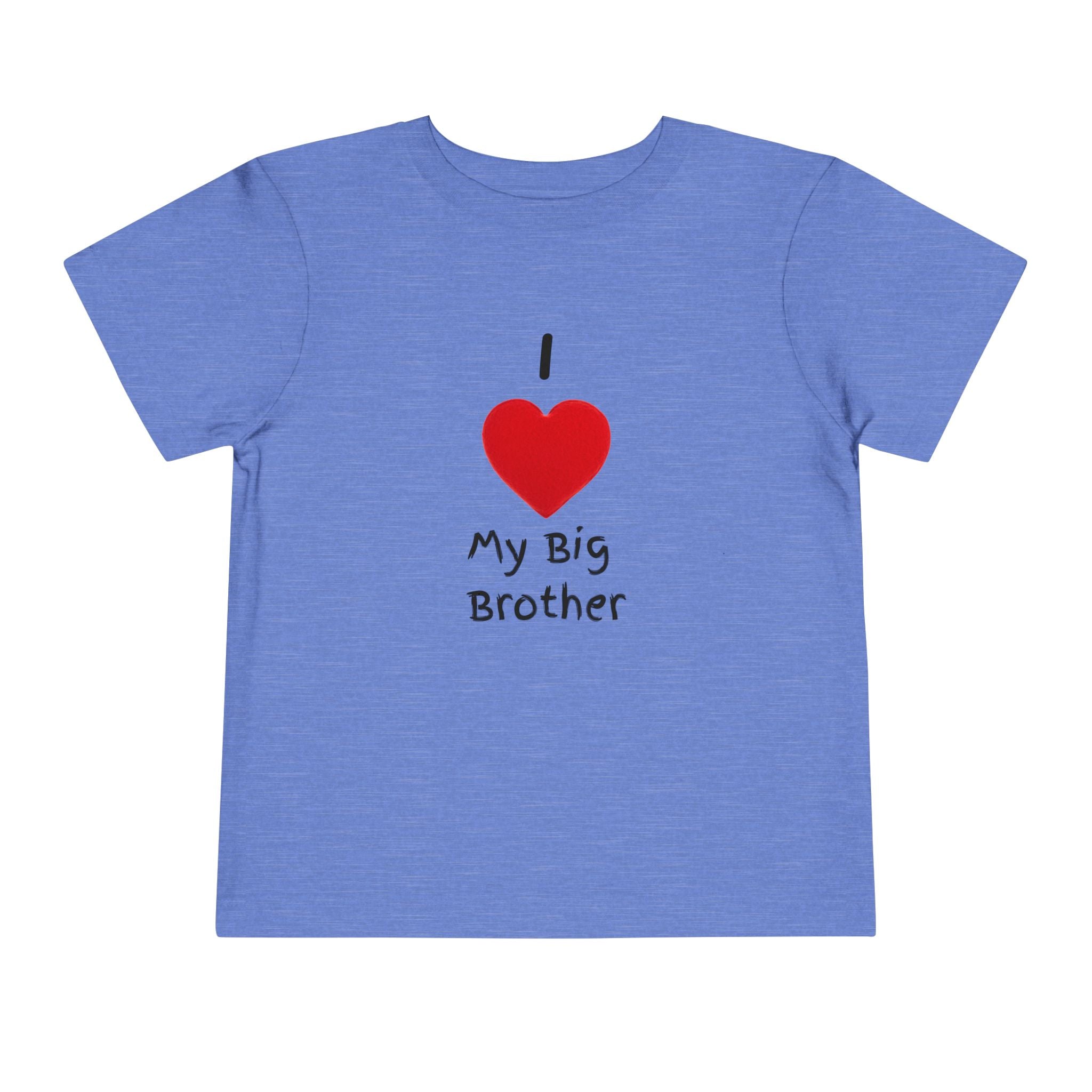 I Heart My Big Brother Short Sleeve Tee Christmas Shirt for Family