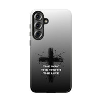 Christian Cross Phone Case — "The Way The Truth The Life" Protective Phone Cover