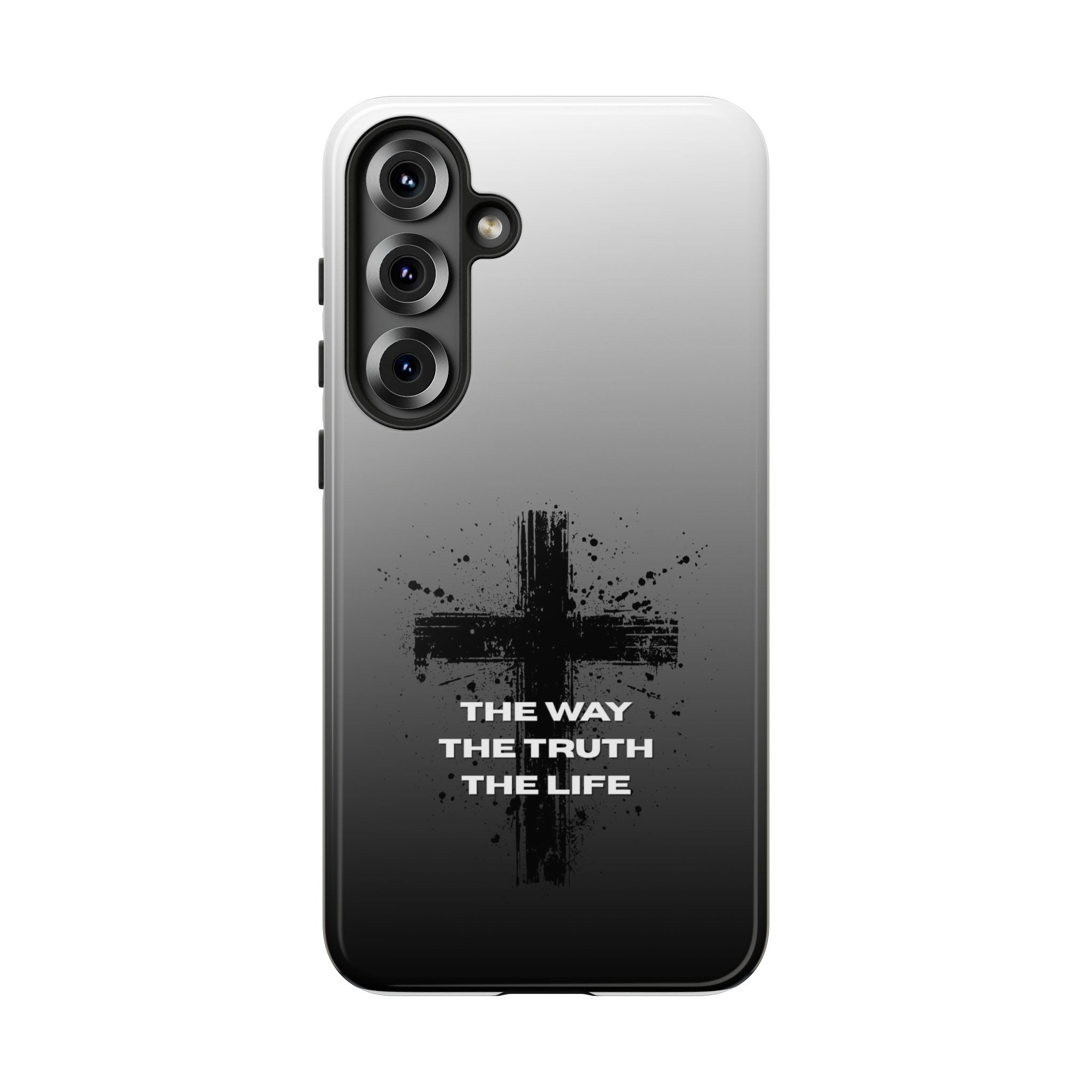 Christian Cross Phone Case — "The Way The Truth The Life" Protective Phone Cover