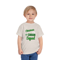 Christmas Cheer Squad Christian Christmas Shirt for Toddlers Short Sleeve Tee Christian Toddler Christmas Shirt