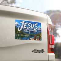 Jesus Take the Wheel – Mountain Lake Christian Car Magnet