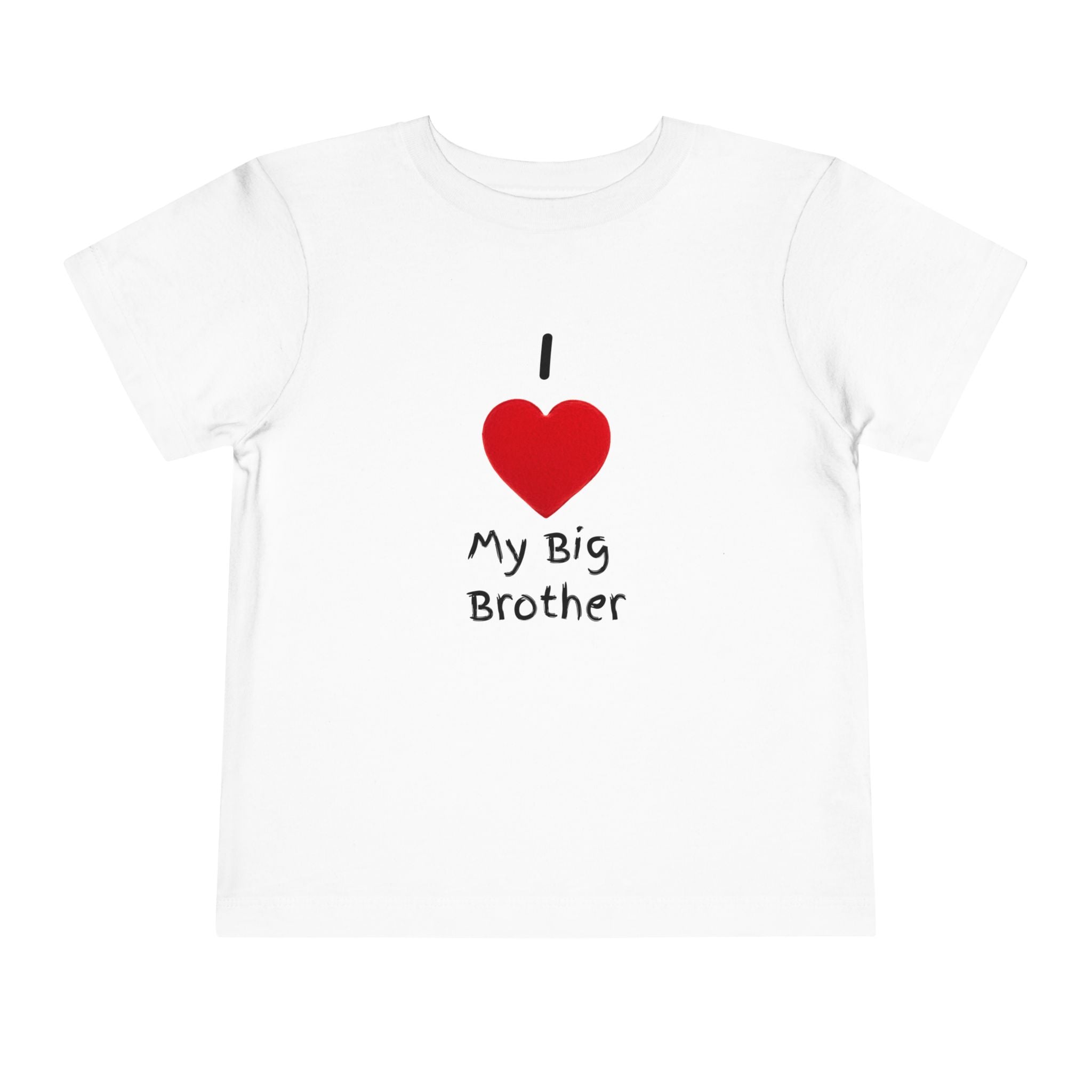 I Heart My Big Brother Short Sleeve Tee Christmas Shirt for Family