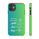 iPhone - 'Faith Love Hope' Christian Cross Protective Cover