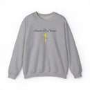Embroidered Saved By Grace Ephesians 2:8-9 Unisex Heavy Blend Crewneck Sweatshirt