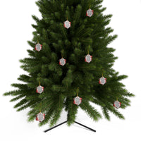 Ceramic Ornament — "They Shall Call His Name Emmanuel" Nativity Christmas Tree Decoration