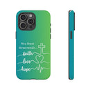 iPhone - 'Faith Love Hope' Christian Cross Protective Cover