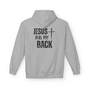 Jesus Has My Back Midweight Softstyle Fleece Hoodie