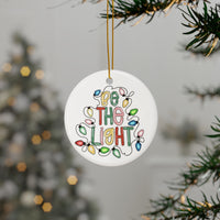 Ceramic Ornament — "Be The Light" Nativity Christmas Tree Decoration