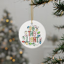 Ceramic Ornament — "Be The Light" Nativity Christmas Tree Decoration