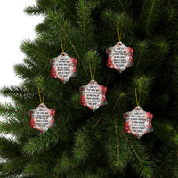Ceramic Ornament — "When They Saw The Star They Rejoiced" Nativity Christmas Tree Decoration