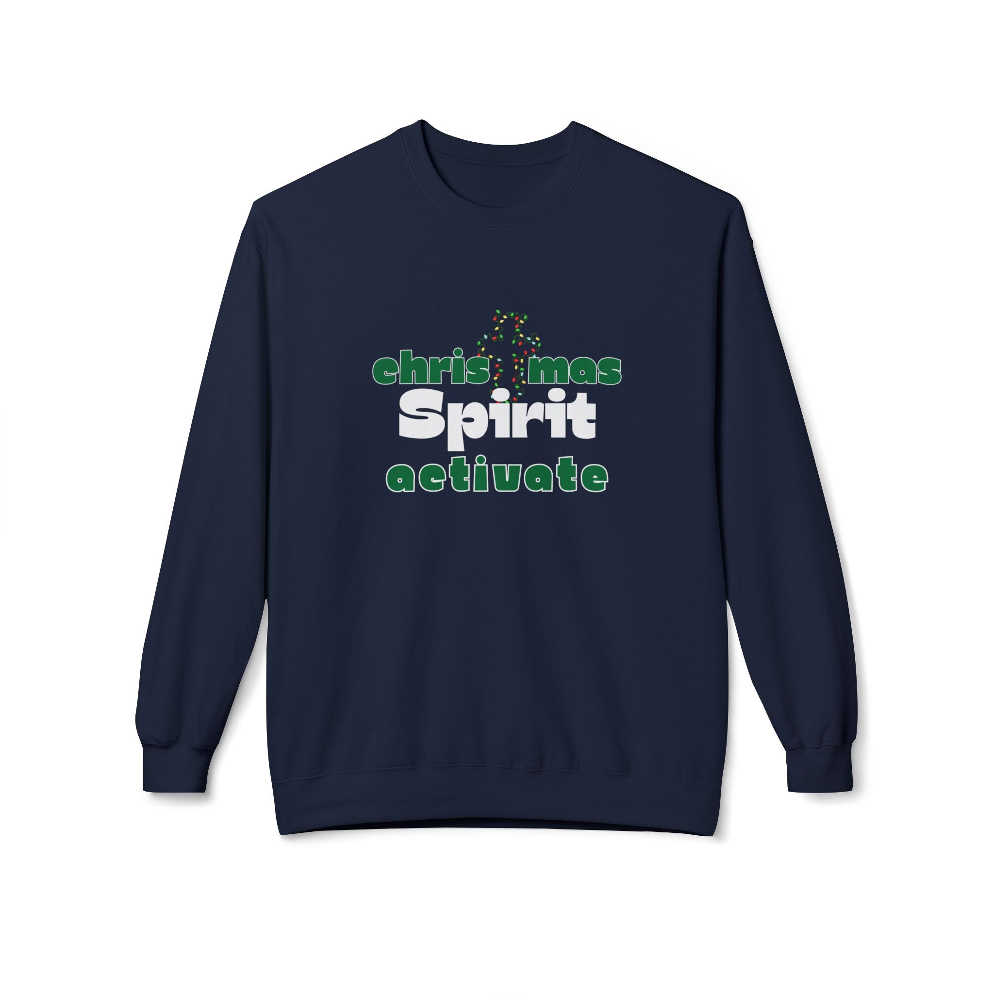 Christmas Spirit Activate Christmas Sweatshirt - Christian Sweatshirts for Women Men - Christmas Sweatshirts for Christians  - Faith Christmas Sweatshirts