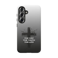 Christian Cross Phone Case — "The Way The Truth The Life" Protective Phone Cover