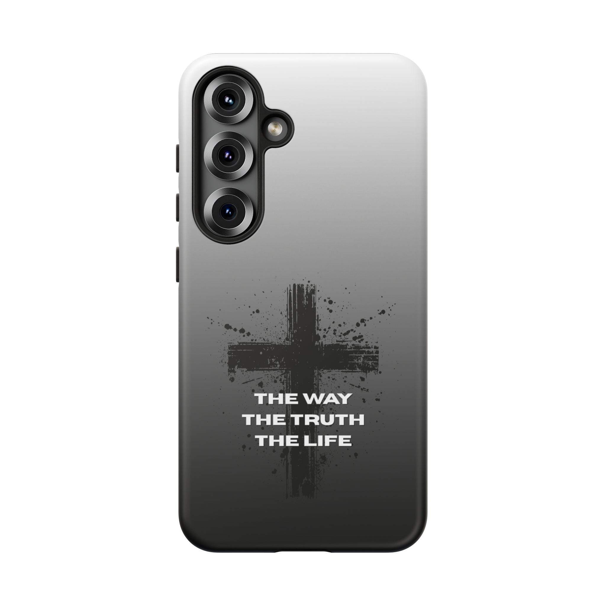 Christian Cross Phone Case — "The Way The Truth The Life" Protective Phone Cover