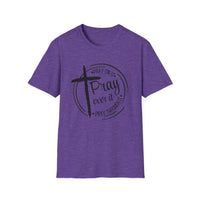 Pray Over It Christian T-Shirt — Cross Faith Prayer Tee