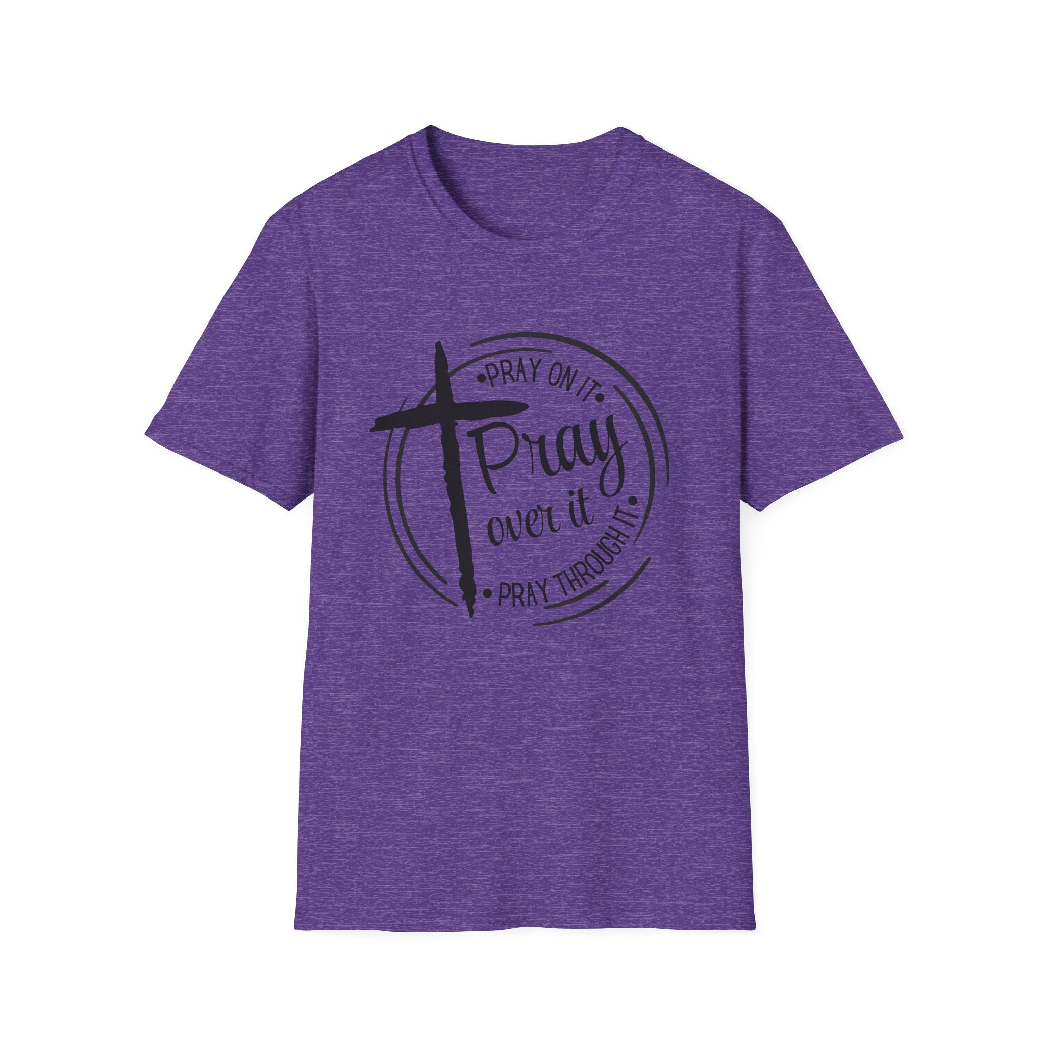 Pray Over It Christian T-Shirt — Cross Faith Prayer Tee
