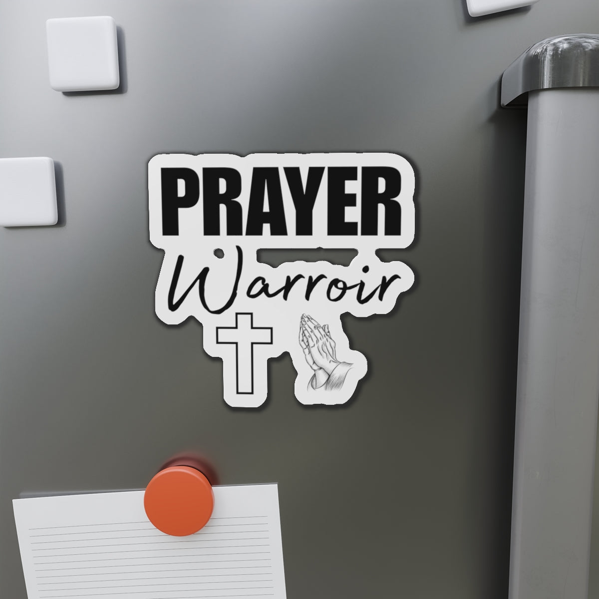 Prayer Warrior Fridge Magnet - Christian Gifts for Women Faith Gifts for Men
