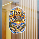 Jesus Is My Copilot – Cross & Airplane Christian Vinyl Sticker