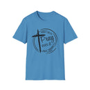 Pray Over It Christian T-Shirt — Cross Faith Prayer Tee