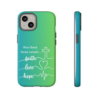 iPhone - 'Faith Love Hope' Christian Cross Protective Cover