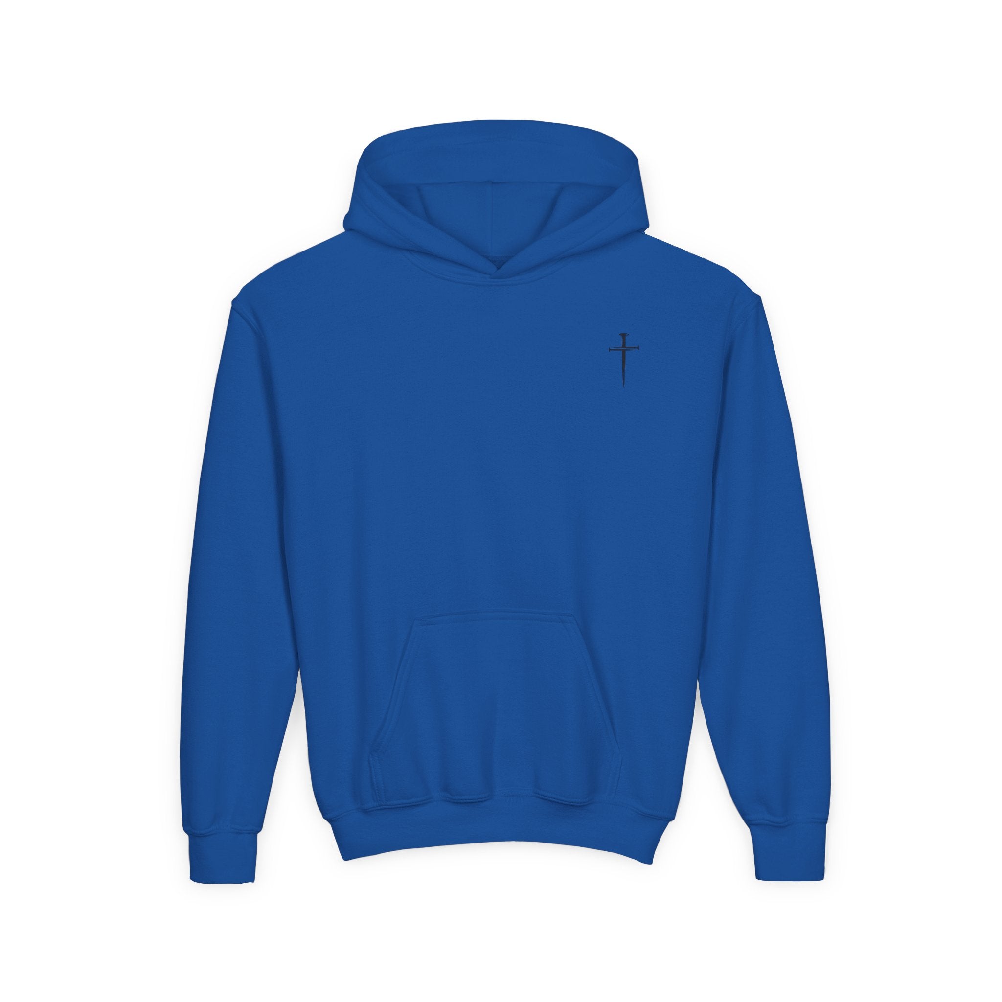 Youth Hoodie - Romans 6:7 'I Am Set Free' Christian Cross Sweatshirt Christian Hoodie for Boys