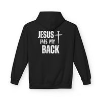 Jesus Has My Back Midweight Softstyle Fleece Hoodie
