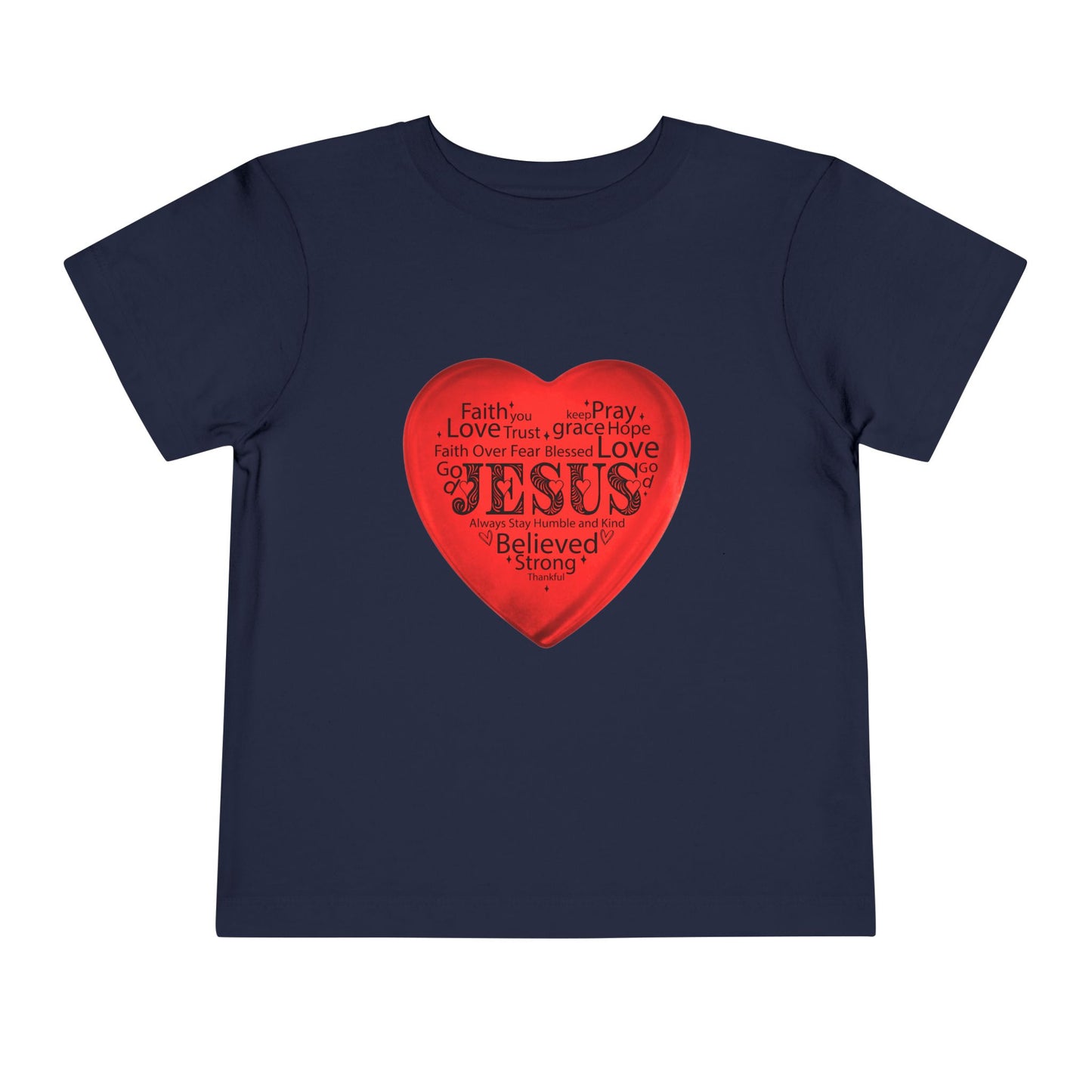 Jesus T-Shirt Christian Shirt for Toddlers Short Sleeve Tee Christian Toddler Christmas Shirt