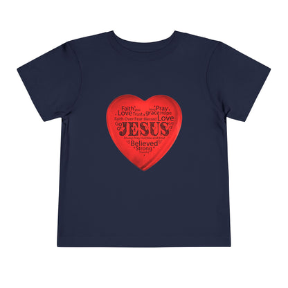 Jesus T-Shirt Christian Shirt for Toddlers Short Sleeve Tee Christian Toddler Christmas Shirt