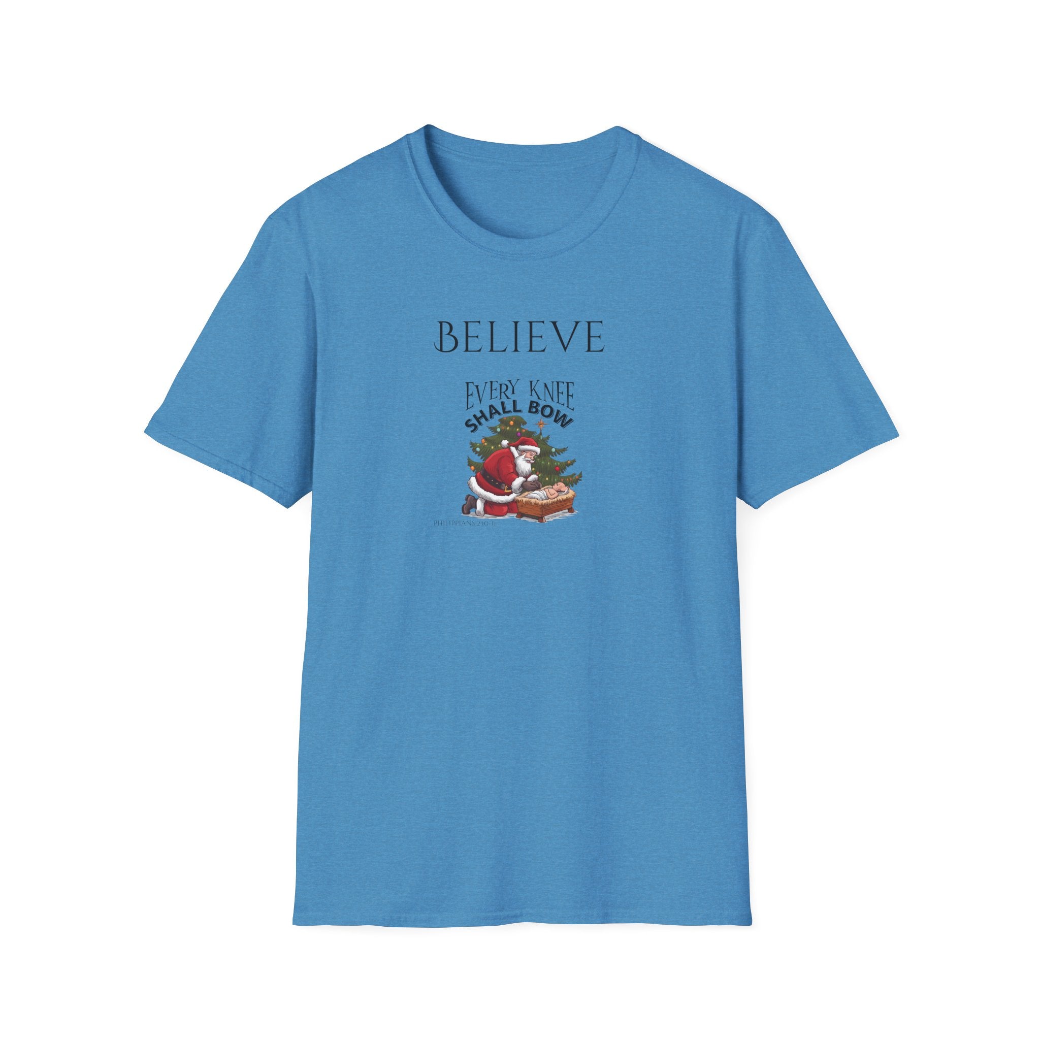 Believe Every Knee Shall Bow Christian Shirt for Women Men Shirts for Christians